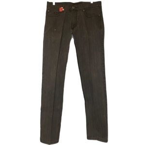 Vintage Genes Girl Bootcut Jeans Dark Wash Black Mid Rise Creased Tag 32 Fit 34